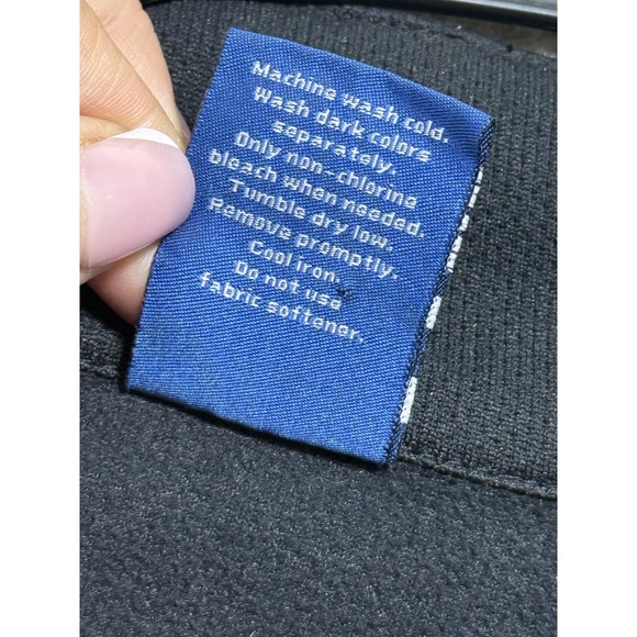 Reebok Jacket Mens Large Black White Track Full Zip Mock Neck Athletic Warm Up - Picture 5 of 7